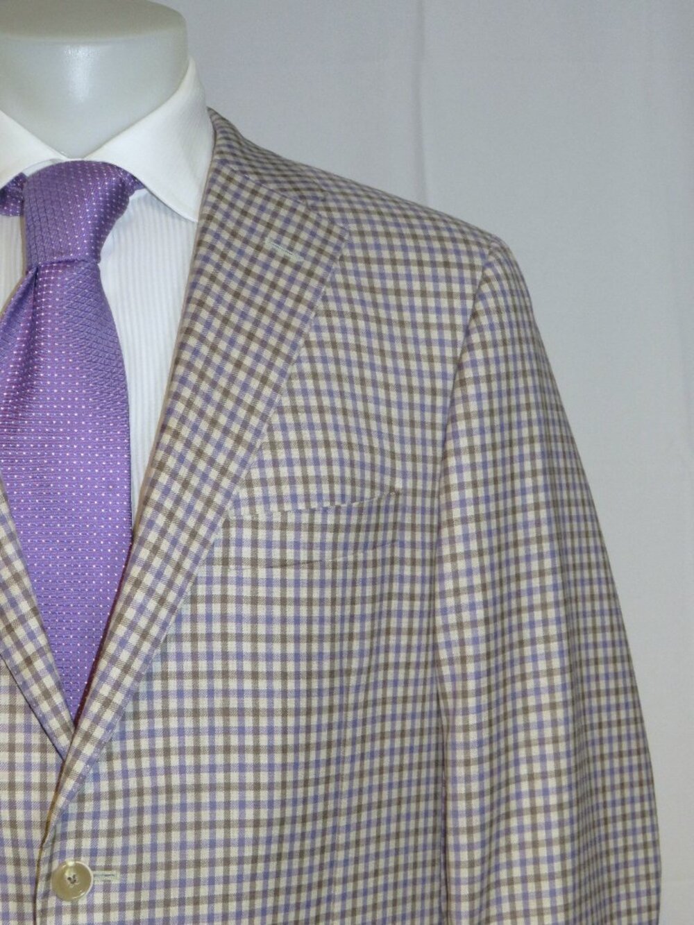 Hickey Freeman New York Yellow Label Fit B Loro Piana Current Sport Coat 44S